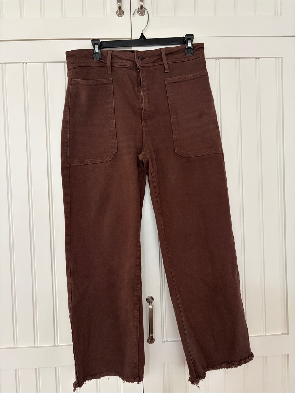 Just Black Women's Ankle Crop Jeans in Brown